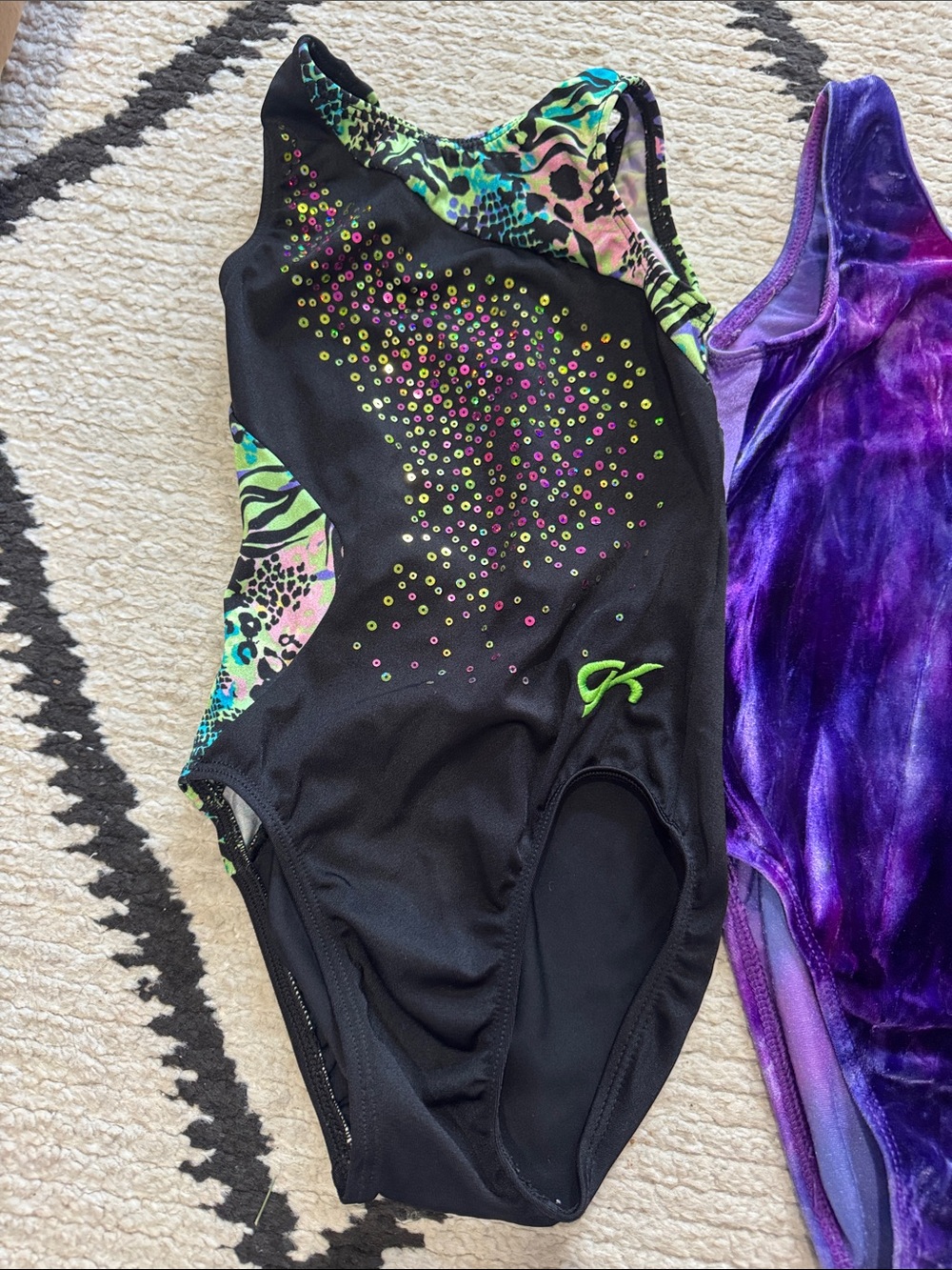 GK Girls' Gymnastics Leotards CM - Picture 2 of 12